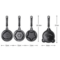 Mini naleśniki maszyna śniadanie garnek ciasto jajeczne Flip forma do omletów non-stick patelnia naleśnikarka do domowych narzędzi kuchennych 6